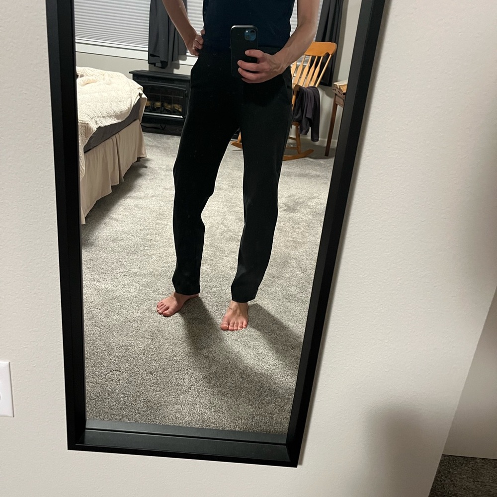LOFT Dark Grey Slim Cropped Pants